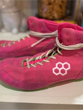 RUDIS Hot Pink High-Top Men’s wrestling shoes - size 13